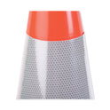 Tatco Traffic Cone, 14 x 14 x 28, Orange/Silver (25900)