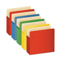 Universal Redrope Expanding File Pockets, 3.5" Expansion, Letter Size, Assorted Colors, 5/Box (13562)