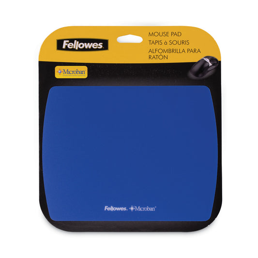 Fellowes Ultra Thin Mouse Pad with Microban Protection, 9 x 7, Sapphire Blue (5908001)