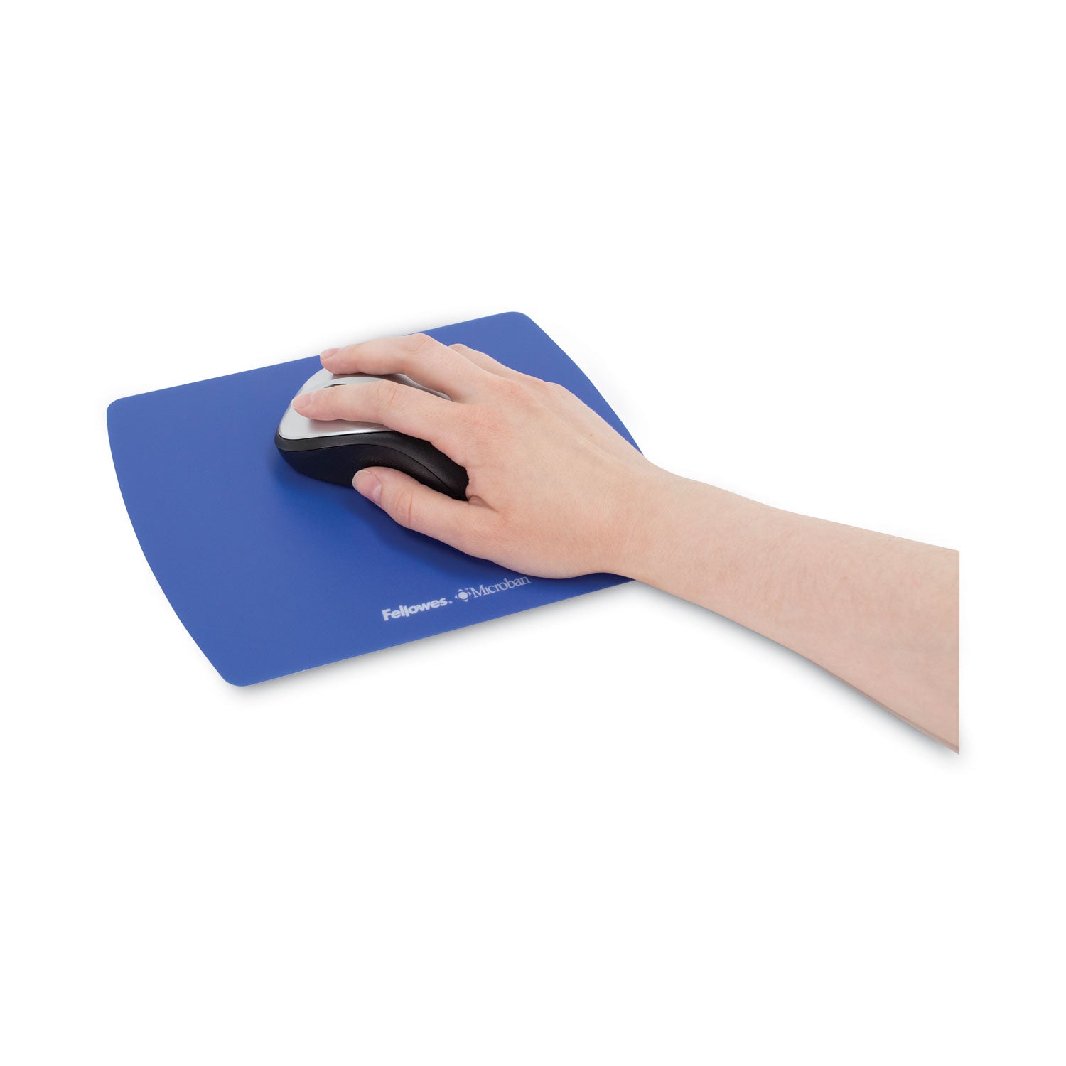 Fellowes Ultra Thin Mouse Pad with Microban Protection, 9 x 7, Sapphire Blue (5908001)