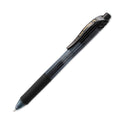 Pentel EnerGel-X Gel Pen, Retractable, Medium 0.7 mm, Black Ink, Smoke/Black Barrel, Dozen (BL107A)