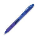 Pentel EnerGel-X Gel Pen, Retractable, Medium 0.7 mm, Blue Ink, Translucent Blue/Blue Barrel, Dozen (BL107C)