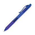 Pentel EnerGel-X Gel Pen, Retractable, Medium 0.7 mm, Blue Ink, Translucent Blue/Blue Barrel, Dozen (BL107C)