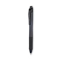 Pentel EnerGel-X Gel Pen, Retractable, Bold 1 mm, Black Ink, Smoke/Black Barrel, Dozen (BL110A)