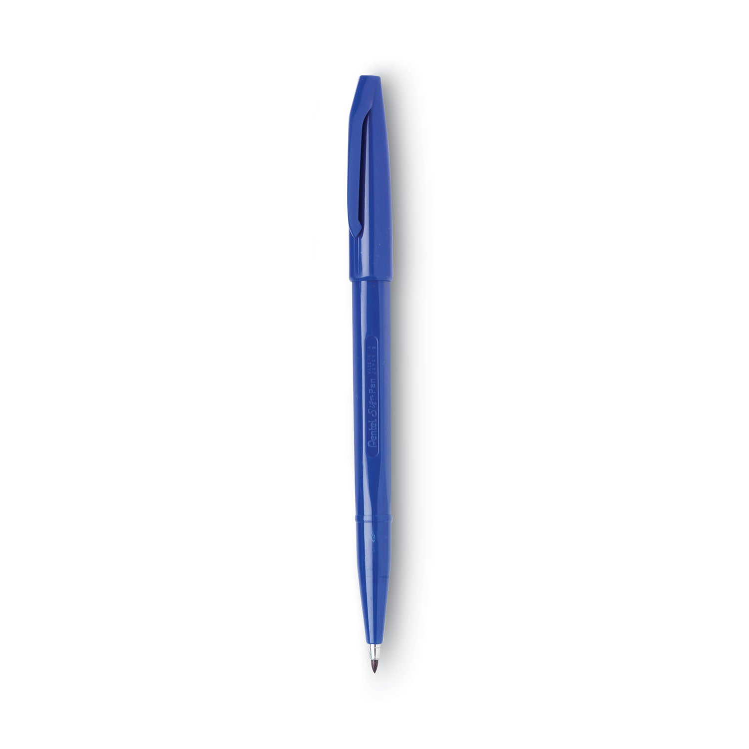 Pentel Arts Sign Pen Fine Point Color Marker, Extra-Fine Bullet Tip, Blue, Dozen (S520C)