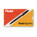 Pentel Arts Sign Pen Fine Point Color Marker, Extra-Fine Bullet Tip, Blue, Dozen (S520C)