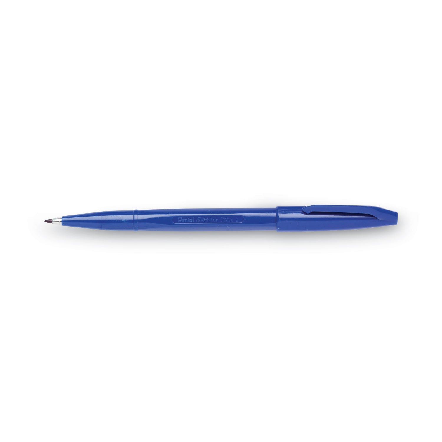 Pentel Arts Sign Pen Fine Point Color Marker, Extra-Fine Bullet Tip, Blue, Dozen (S520C)