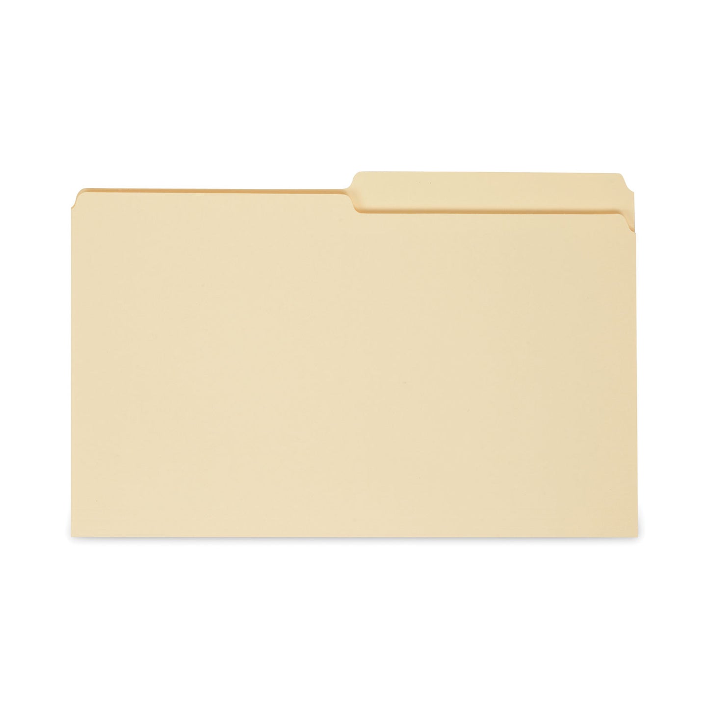 Universal Top Tab File Folders, 1/2-Cut Tabs: Assorted, Legal Size, 0.75" Expansion, Manila, 100/Box (15112)