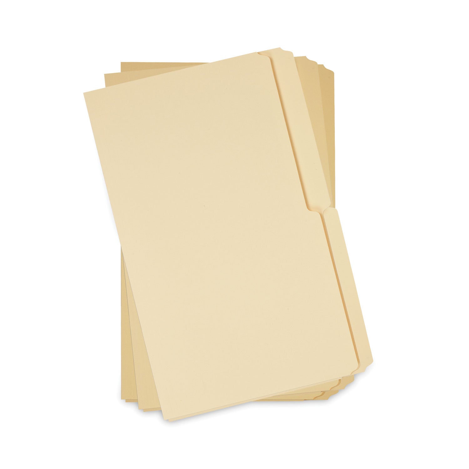 Universal Top Tab File Folders, 1/2-Cut Tabs: Assorted, Legal Size, 0.75" Expansion, Manila, 100/Box (15112)