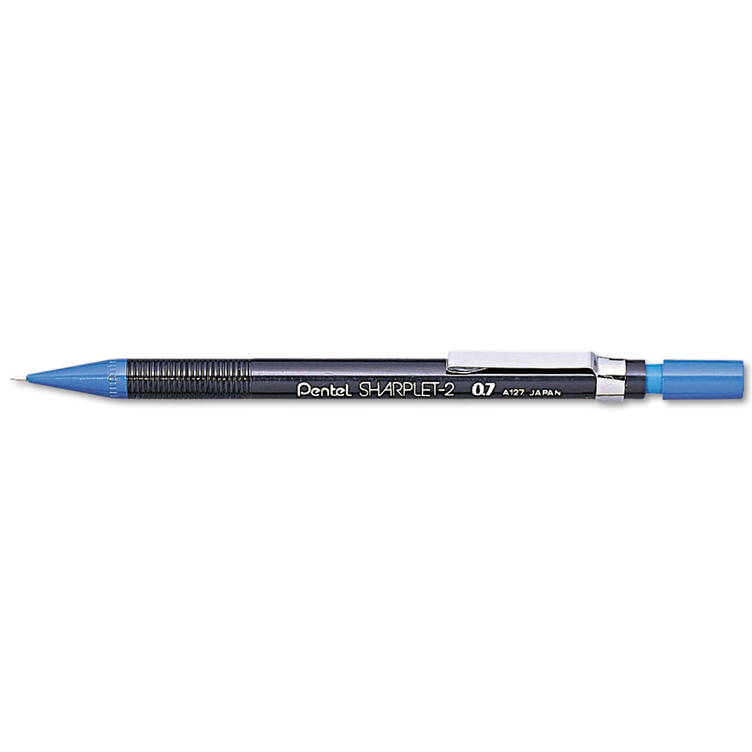 Pentel Sharplet-2 Mechanical Pencil, 0.7 mm, HB (#2), Black Lead, Dark Blue Barrel (A127C)