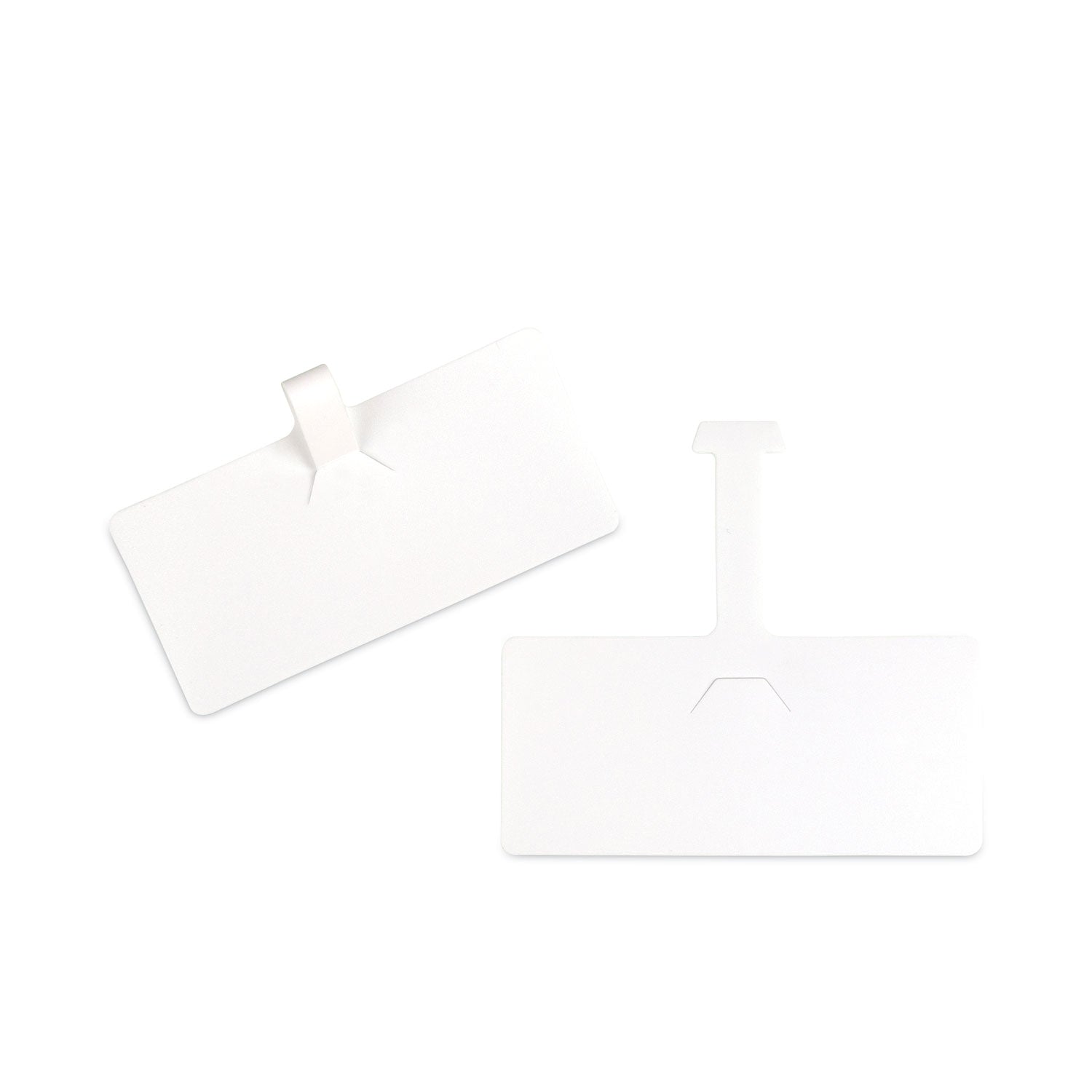 C-Line Wire Rack Shelf Tag, Side Load, 3.5 x 1.5, White, 10/Pack (87411)