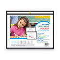 C-Line Reusable Dry Erase Pockets, 12 x 9, Black (40711)