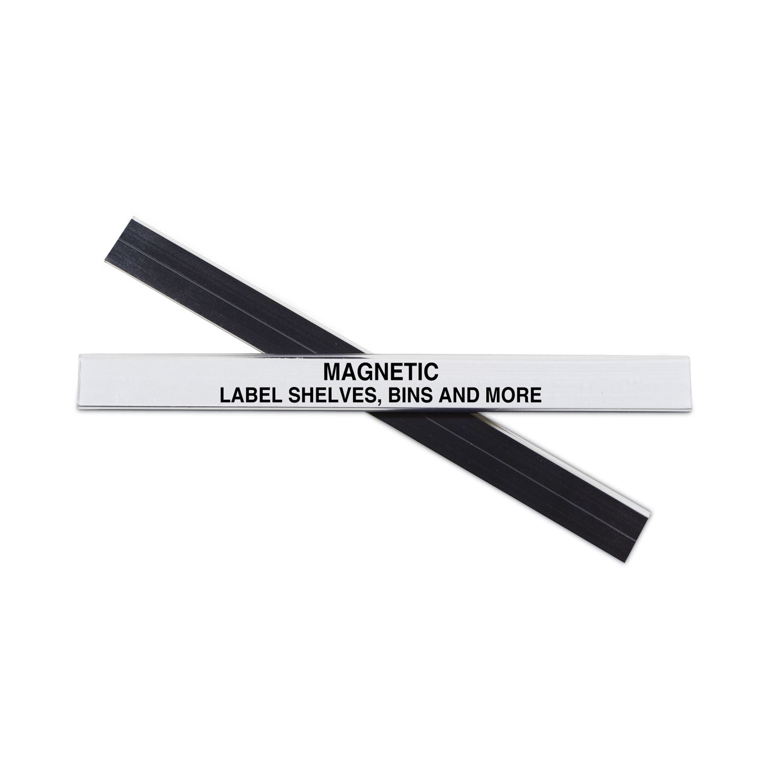 C-Line HOL-DEX Magnetic Shelf/Bin Label Holders, Side Load, 0.5 x 6, Clear, 10/Box (87207)