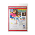 C-Line Reusable Dry Erase Pockets, 9 x 12, Assorted Primary Colors, 10/Pack (40610)