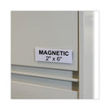 C-Line HOL-DEX Magnetic Shelf/Bin Label Holders, Side Load, 2 x 6, Clear, 10/Box (87247)