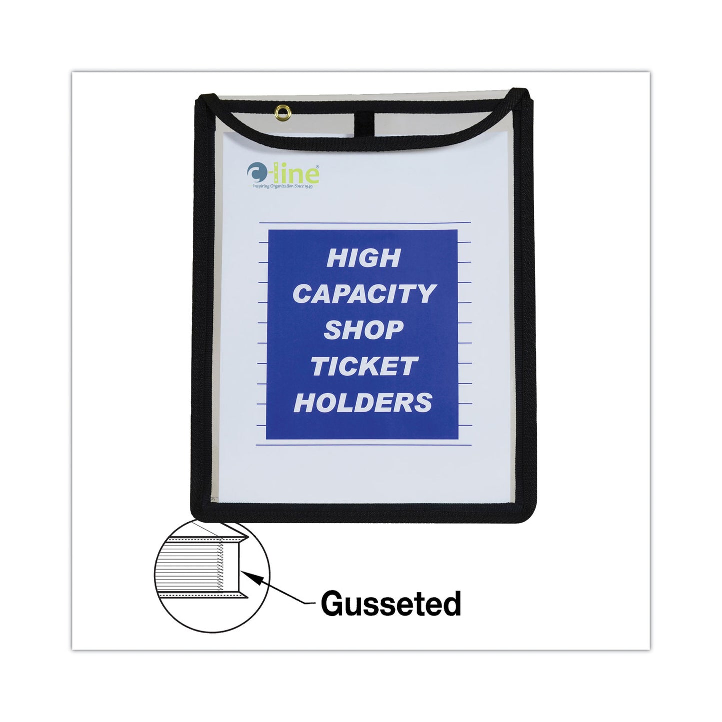 C-Line High Capacity, Shop Ticket Holders, Stitched, 150 Sheets, 9 x 12 x 1, 15/Box (39912)