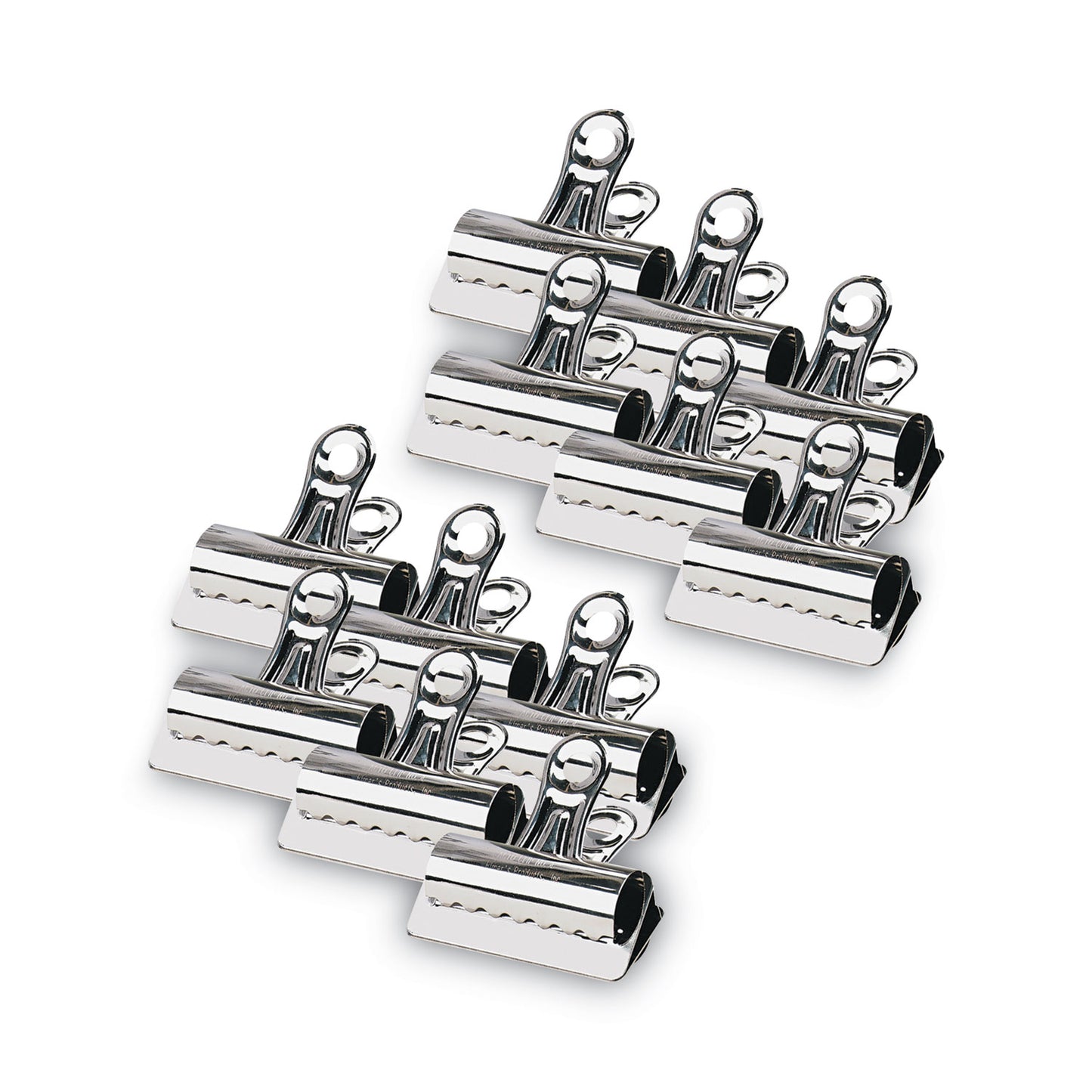 X-ACTO Bulldog Clips, Jumbo, Nickel, 12/Box (2004LMR)