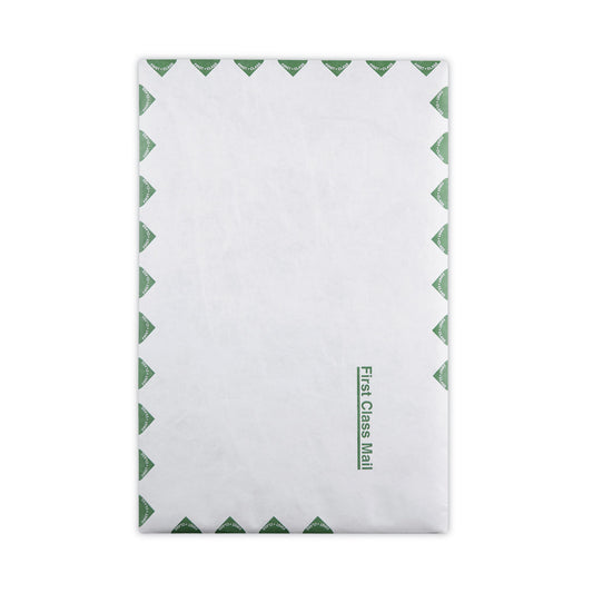 Survivor Lightweight 14 lb Tyvek Catalog Mailers, First Class, #15, Square Flap, Redi-Strip Adhesive Closure, 10 x 15, White, 100/Box (R1670)