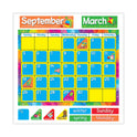 TREND Year Around Calendar Bulletin Board Set, 12-Month Calendar, 22" x 17", Assorted Colors, 106/Set (T8096)