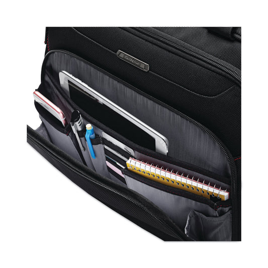 Samsonite Xenon 3 Toploader Briefcase, Fits Devices Up to 15.6", Polyester, 16.5 x 4.75 x 12.75, Black (894331041)