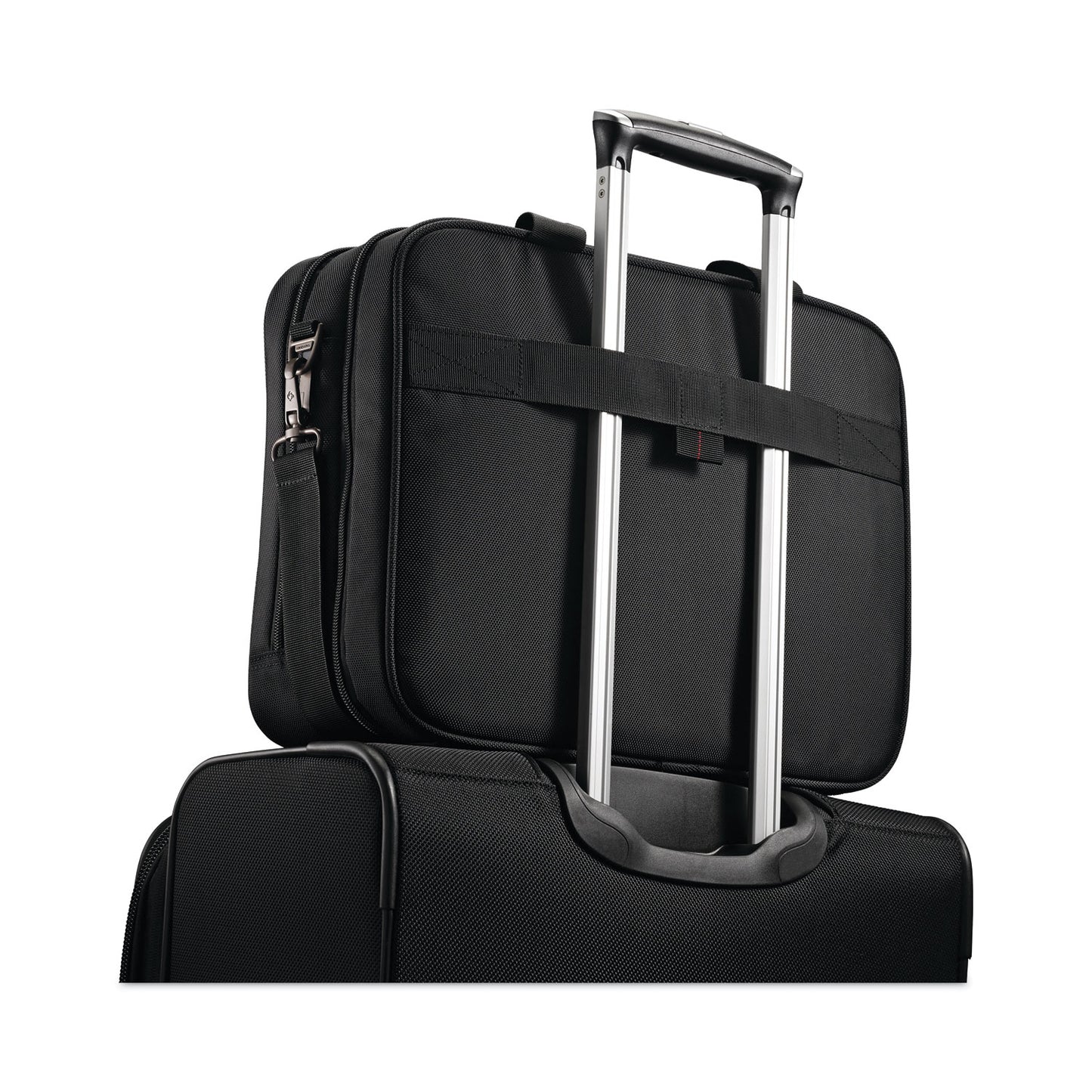 Samsonite Xenon 3 Toploader Briefcase, Fits Devices Up to 15.6", Polyester, 16.5 x 4.75 x 12.75, Black (894331041)
