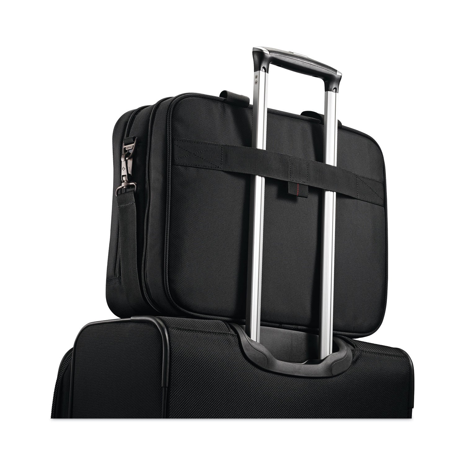 Samsonite Xenon 3 Toploader Briefcase, Fits Devices Up to 15.6", Polyester, 16.5 x 4.75 x 12.75, Black (894331041)