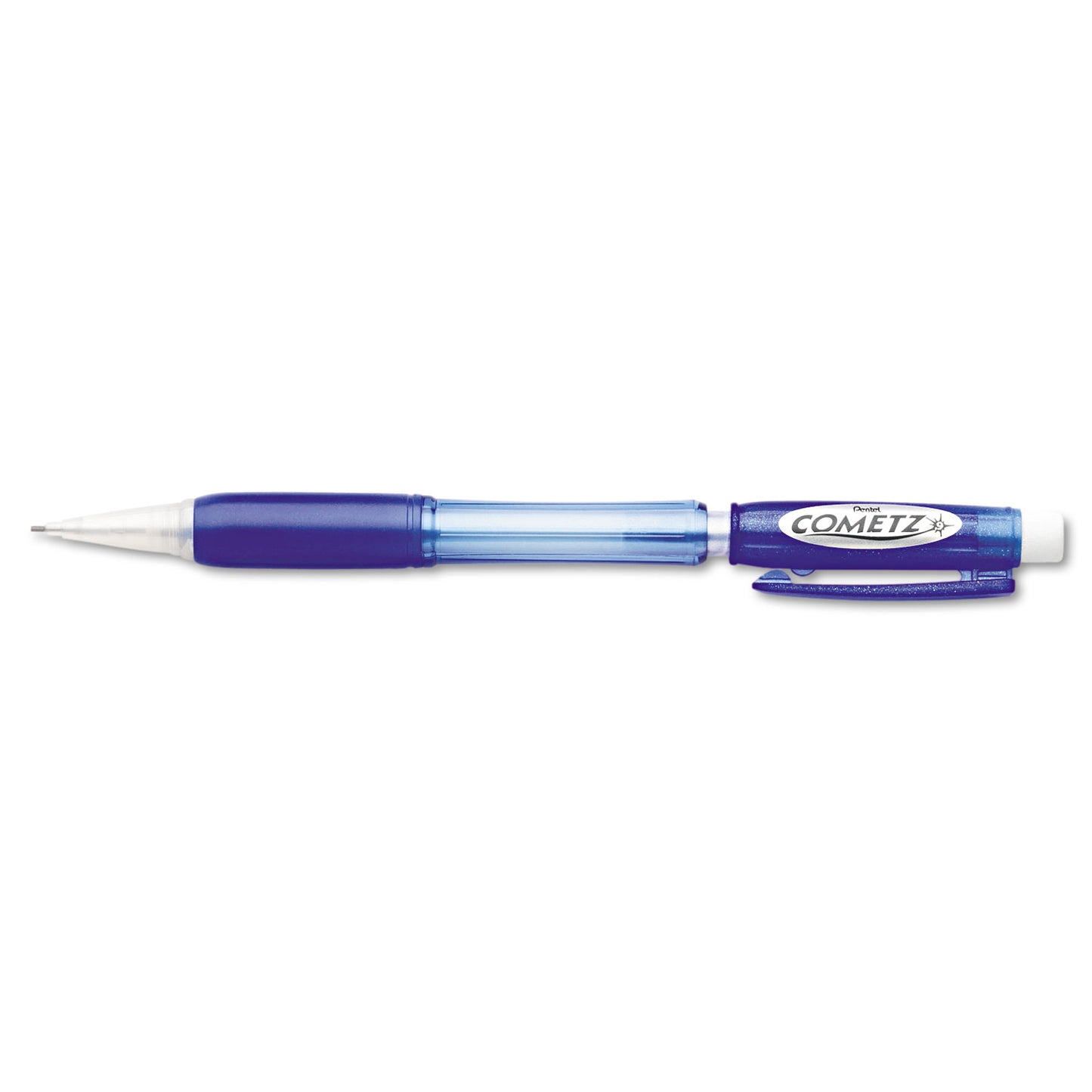 Pentel Cometz Mechanical Pencil, 0.9 mm, HB (#2), Black Lead, Blue Barrel, Dozen (AX119C)