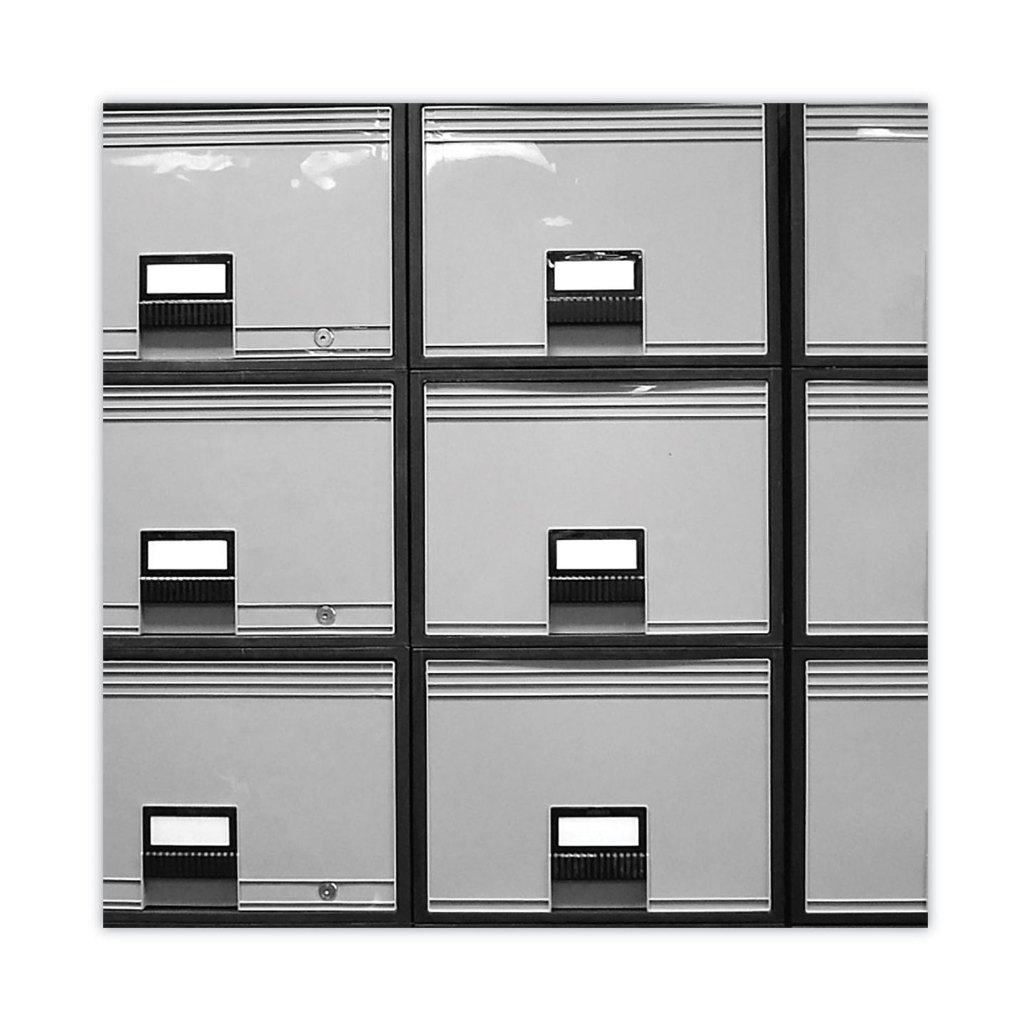 Storex Archive Storage Drawers with Key Lock, Legal Files, 18.25" x 24" x 11.5", Black/Gray (61155U01C)