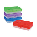 Storex Pencil Box, 8.38 x 5.63 x 2.5, Randomly Assorted Colors (61605U12C)