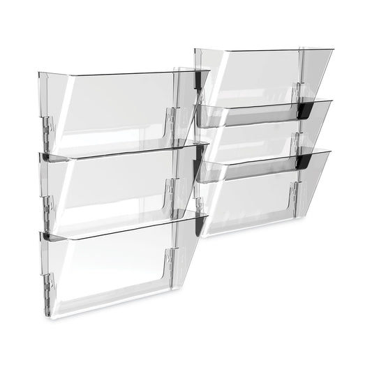 Storex Wall File, Legal Size, 16" x 4" x 7", Clear (70207U06C)