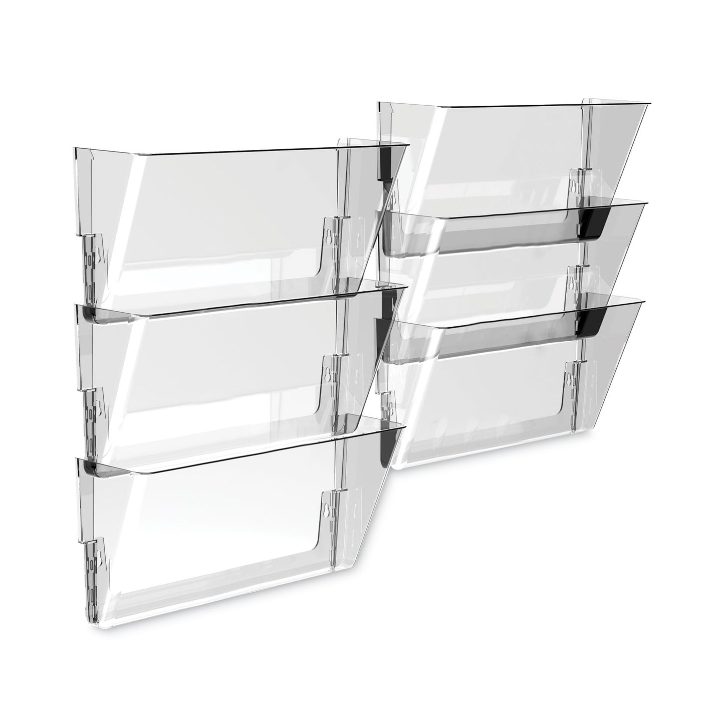 Storex Wall File, Letter Size, 13" x 4" x 7", Clear (70213U06C)