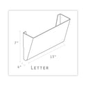 Storex Wall File, Letter Size, 13" x 4" x 7", Clear (70213U06C)