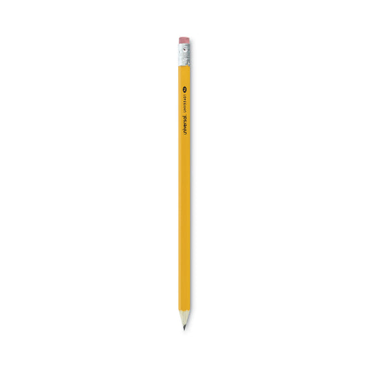 Universal #2 Pre-Sharpened Woodcase Pencil, HB (#2), Black Lead, Yellow Barrel, 24/Pack (55401)