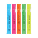 Universal Desk Highlighters, Assorted Ink Colors, Chisel Tip, Assorted Barrel Colors, 5/Set (08860)