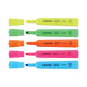 Universal Desk Highlighters, Assorted Ink Colors, Chisel Tip, Assorted Barrel Colors, 5/Set (08860)