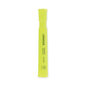 Universal Desk Highlighters, Fluorescent Yellow Ink, Chisel Tip, Yellow Barrel, Dozen (08861)