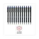 Universal Ballpoint Pen, Retractable, Medium 1 mm, Blue Ink, Blue Barrel, Dozen (15511)