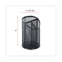 Universal Metal Mesh 3-Compartment Pencil Cup, 4.13" Diameter x 6"h, Black (20019)