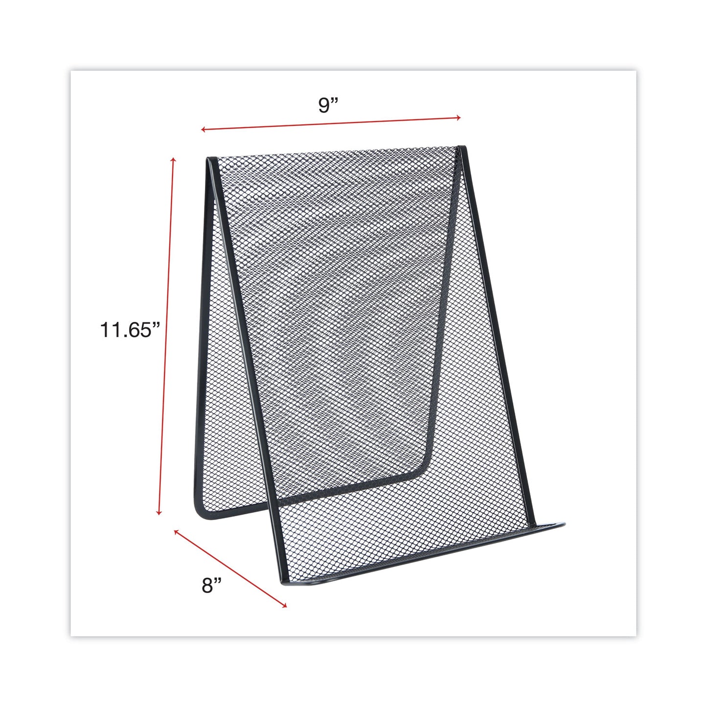 Universal Metal Mesh Document Holder Free Standing, 35 Sheet Capacity, Metal, Black (20027)