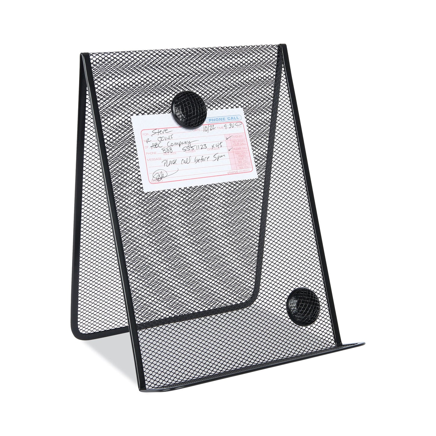 Universal Metal Mesh Document Holder Free Standing, 35 Sheet Capacity, Metal, Black (20027)