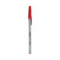 Universal Ballpoint Pen, Stick, Medium 1 mm, Red Ink, Gray/Red Barrel, Dozen (27412)