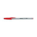 Universal Ballpoint Pen, Stick, Medium 1 mm, Red Ink, Gray/Red Barrel, Dozen (27412)