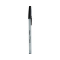 Universal Ballpoint Pen, Stick, Fine 0.7 mm, Black Ink, Gray/Black Barrel, Dozen (27420)