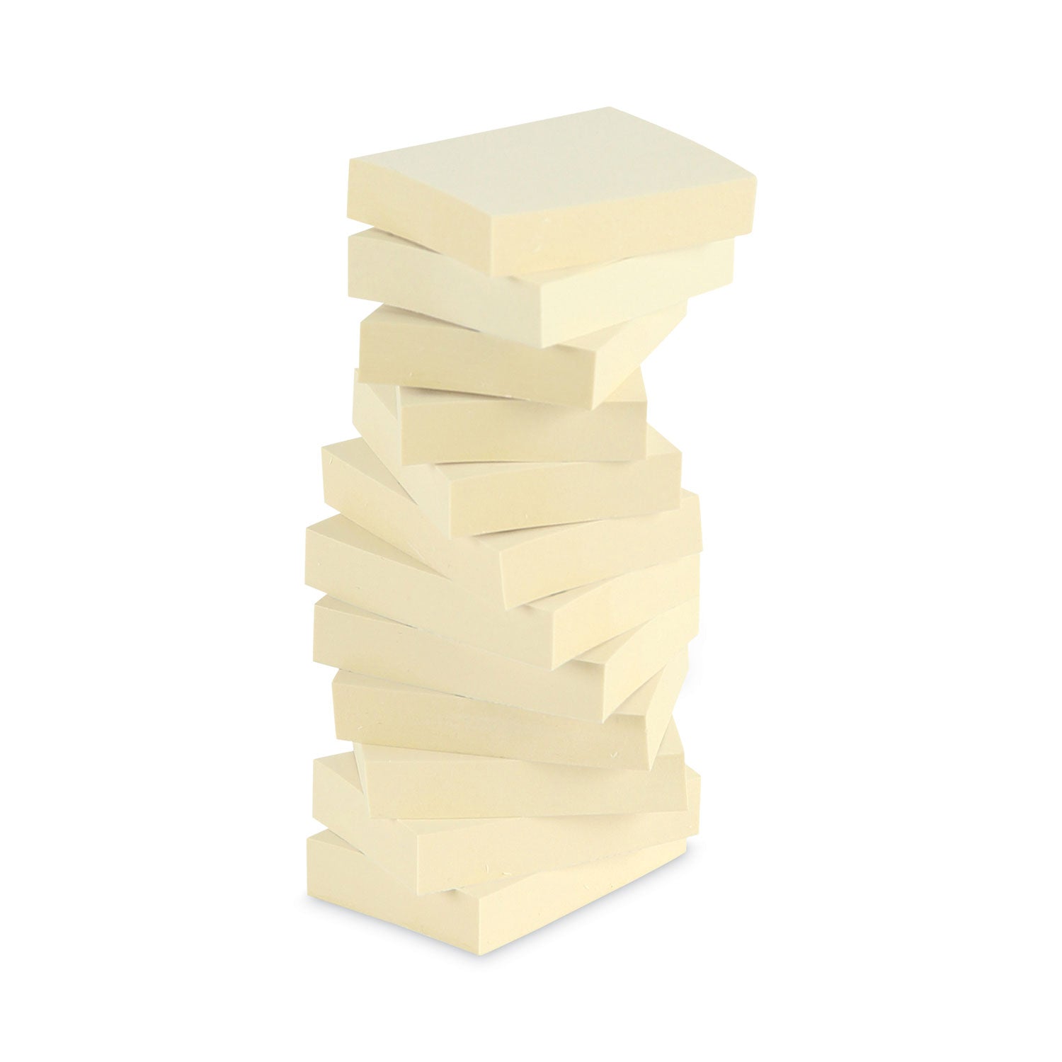 Universal Recycled Self-Stick Note Pads, 1.5" x 2", Yellow, 100 Sheets/Pad, 12 Pads/Pack (28062)