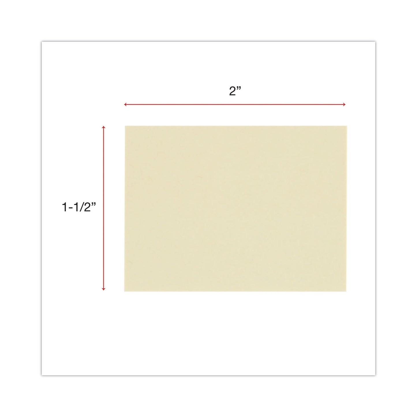 Universal Recycled Self-Stick Note Pads, 1.5" x 2", Yellow, 100 Sheets/Pad, 12 Pads/Pack (28062)