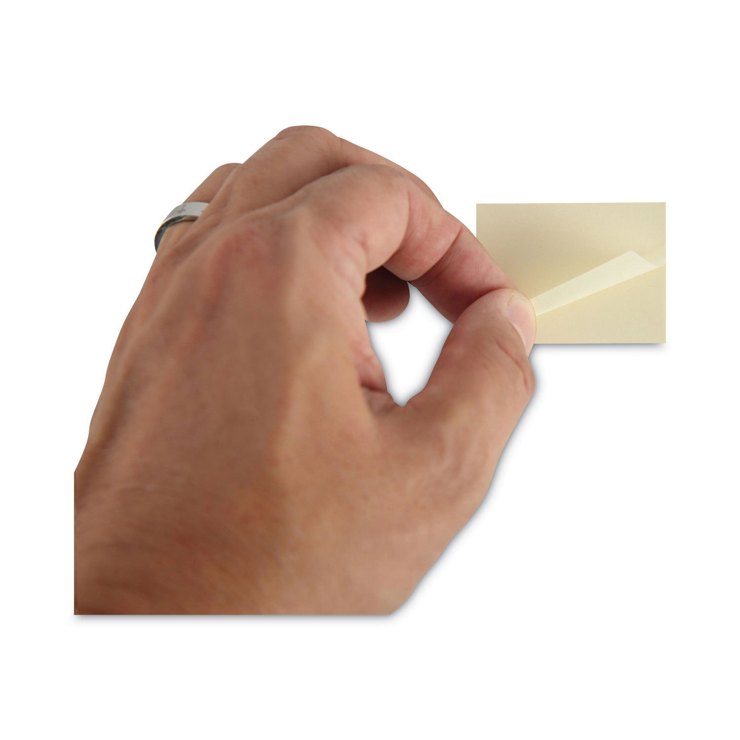 Universal Recycled Self-Stick Note Pads, 1.5" x 2", Yellow, 100 Sheets/Pad, 12 Pads/Pack (28062)