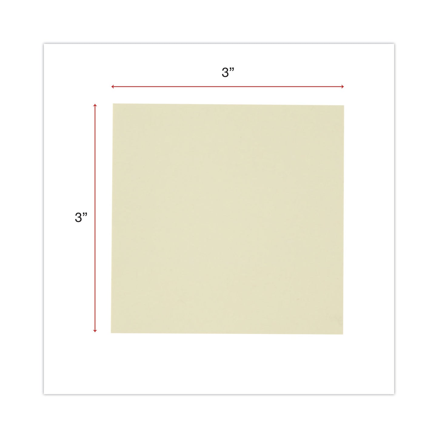 Universal Recycled Self-Stick Note Pads, 3" x 3", Yellow, 100 Sheets/Pad, 18 Pads/Pack (28068)