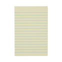 Universal Recycled Self-Stick Note Pads, Note Ruled, 4" x 6", Yellow, 100 Sheets/Pad, 12 Pads/Pack (28073)