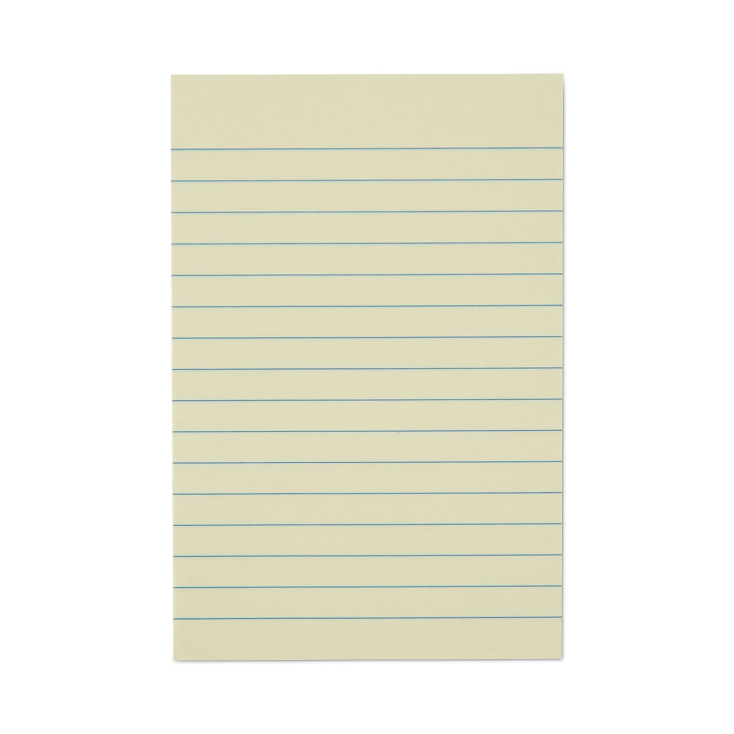 Universal Recycled Self-Stick Note Pads, Note Ruled, 4" x 6", Yellow, 100 Sheets/Pad, 12 Pads/Pack (28073)