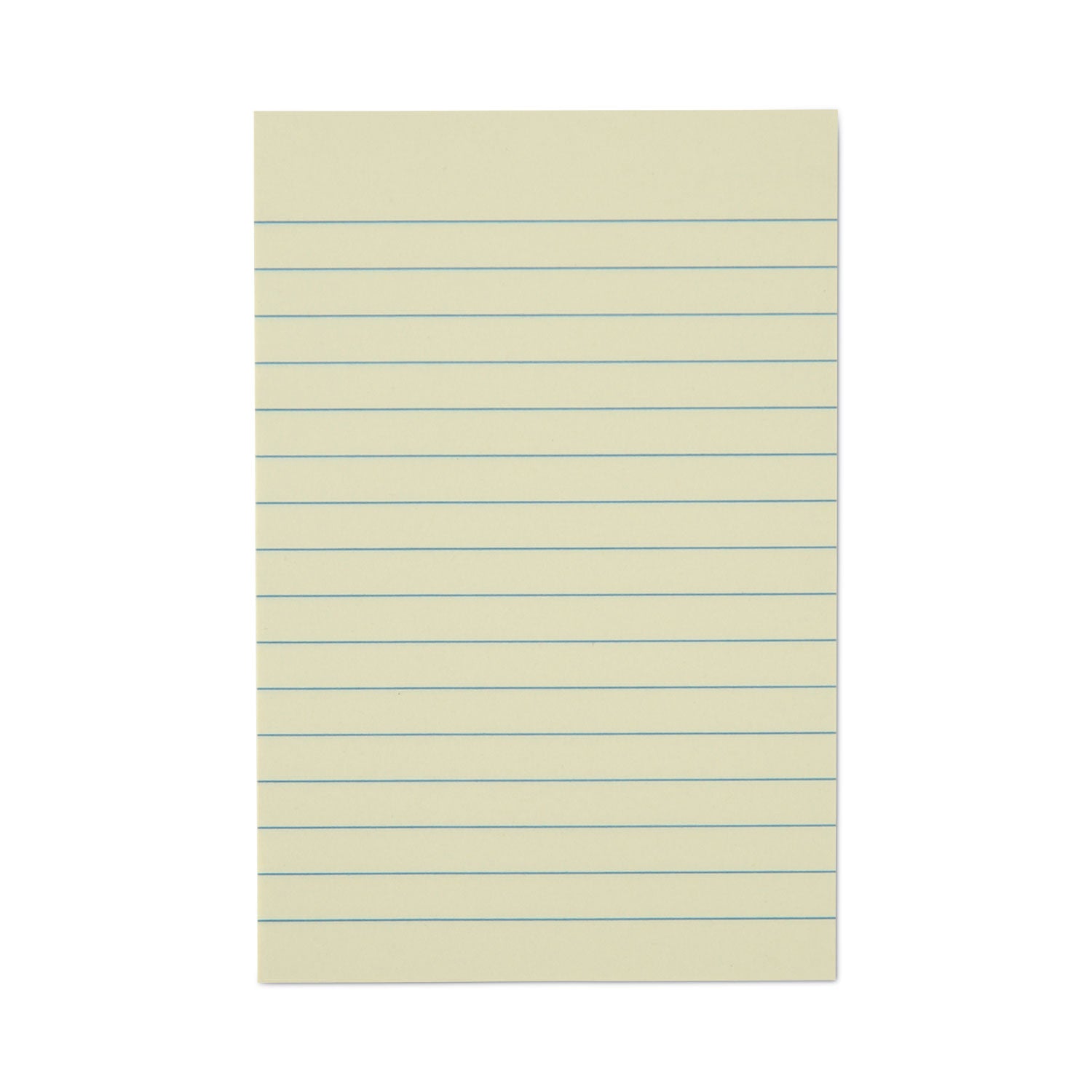 Universal Recycled Self-Stick Note Pads, Note Ruled, 4" x 6", Yellow, 100 Sheets/Pad, 12 Pads/Pack (28073)